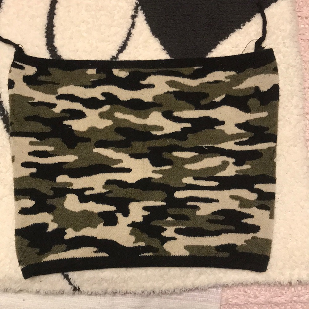 CAMOUFLAGED TUBE TOP